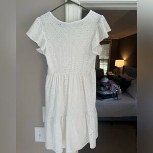 Tiffany and Grey white eyelet dress